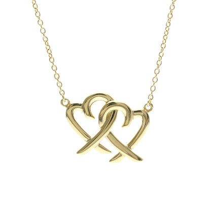Tiffany Double Loving Heart · 18K Yellow Gold