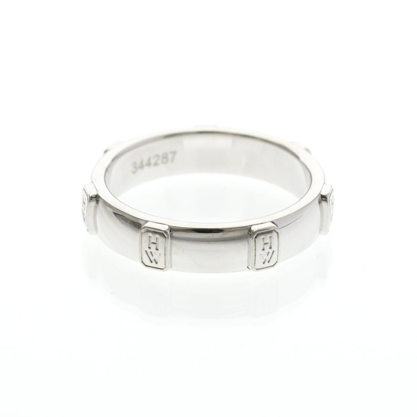 Harry Winston HW Logo · Diamond · 18K White Gold