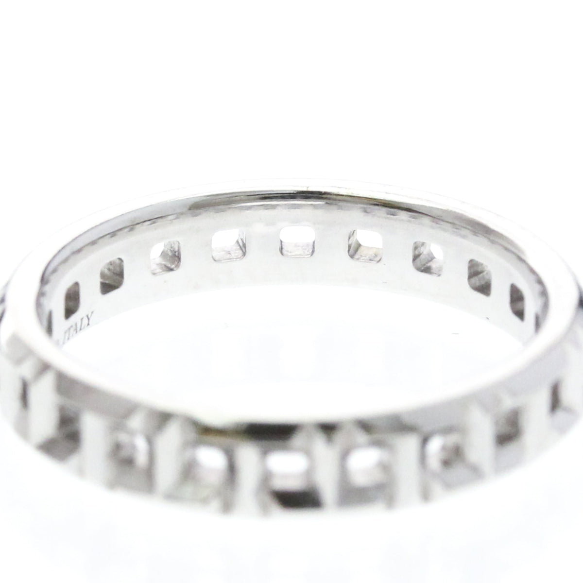 Tiffany T True Narrowing · 18K White Gold · Size 5 (EU 52.5)