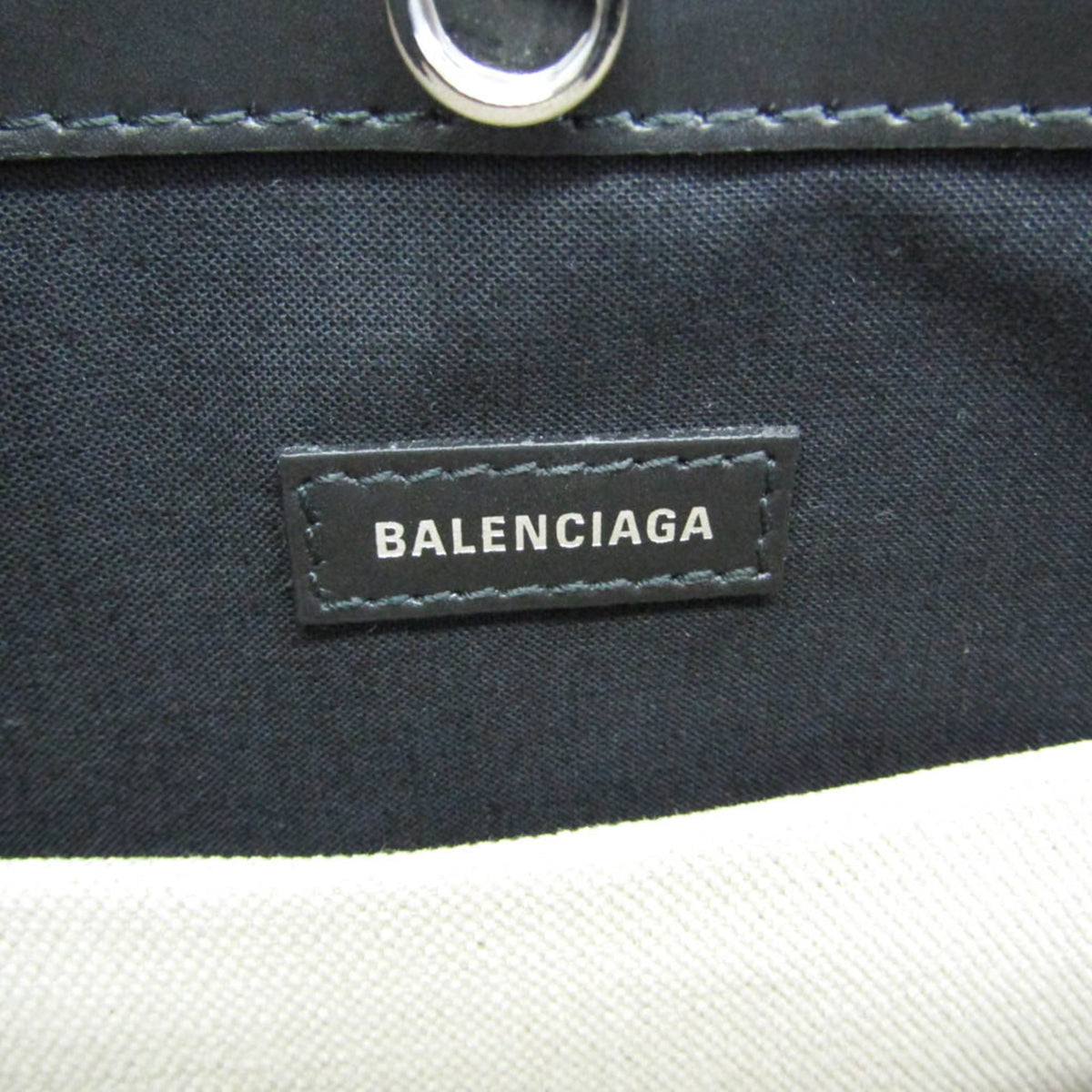 Balenciaga Navy Pochette · Canvas & Leather