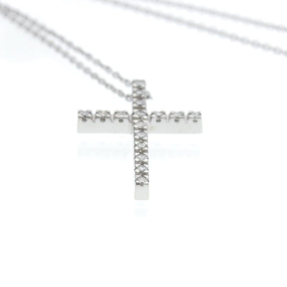 Star Jewelry Diamond Cross · 18K White Gold