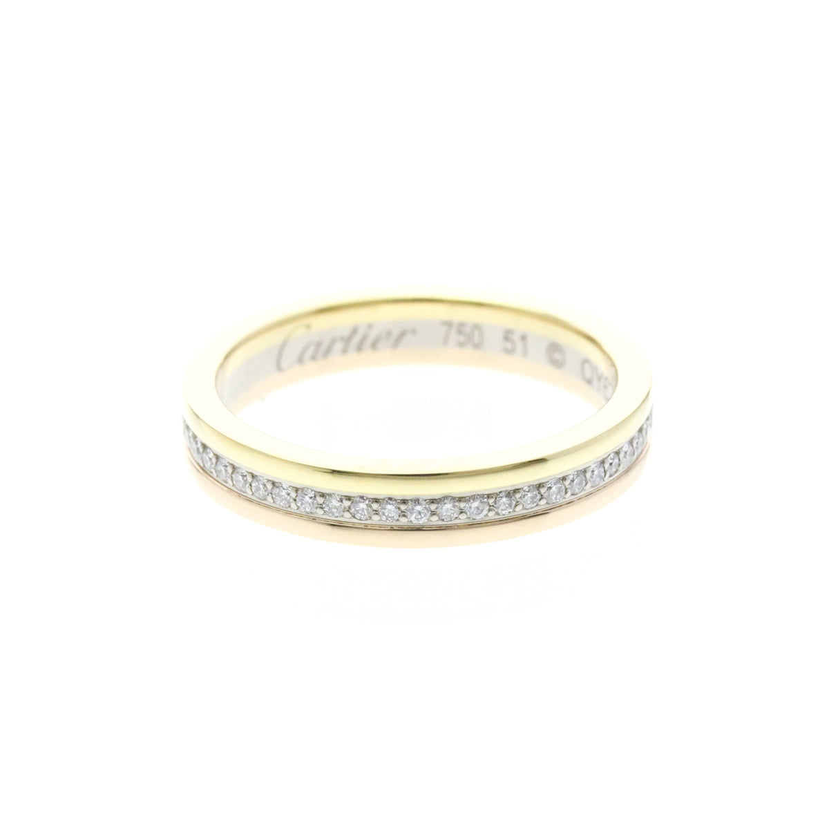 Cartier Louis Cartier Vendôme · Tri-Gold · Size 5.75 (EU 54.38)