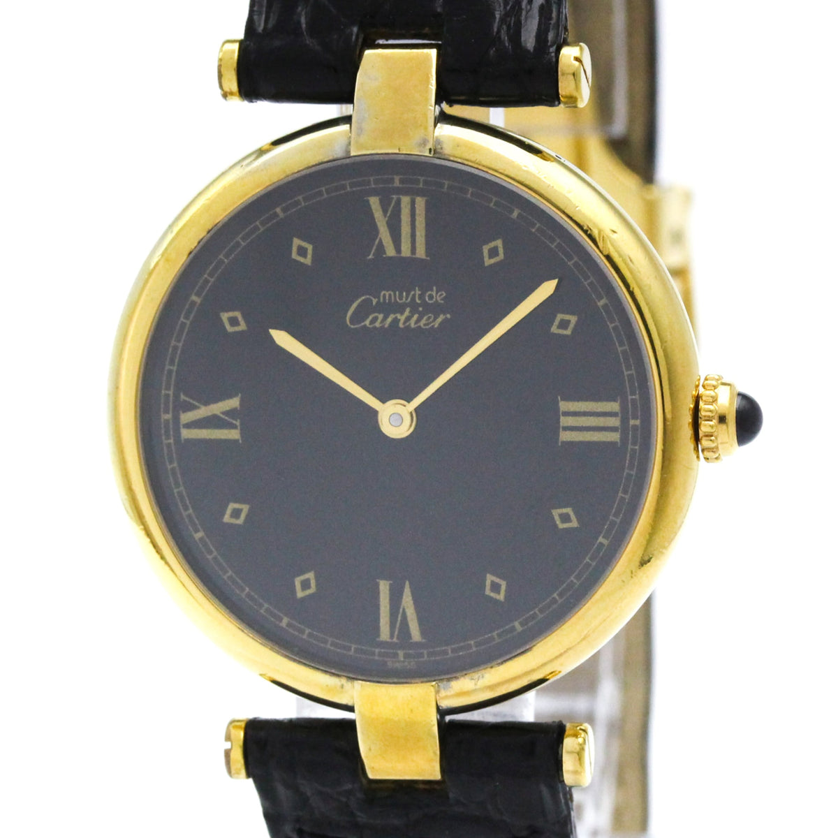 Cartier Must Vendome · Gold Plated · Quartz