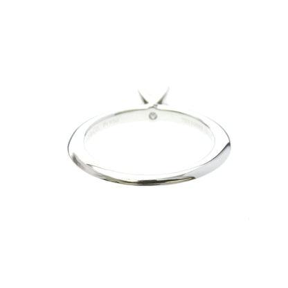Tiffany Solitaire · Platinum · Diamond 0.22ct · Size 4 (EU 50)