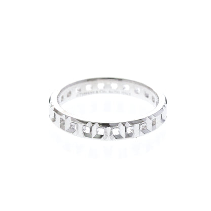 Tiffany T True Narrowing · 18K White Gold · Size 6.5 (EU 56.25)