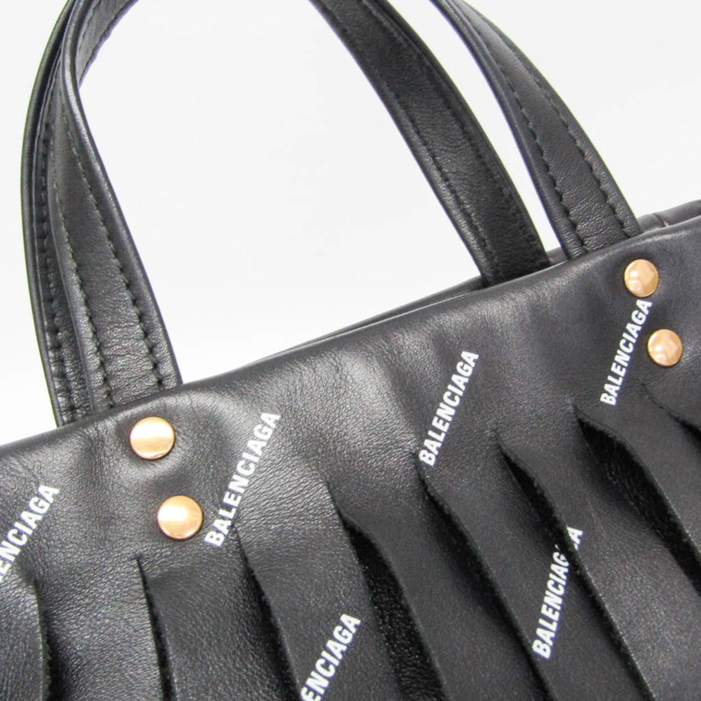 Balenciaga Laundry Cabas XS · Fringe · Leather