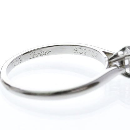 Cartier Solitaire · Platinum · Diamond · Size 6 (EU 55)