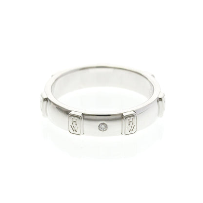 Harry Winston HW Logo · Diamond · 18K White Gold
