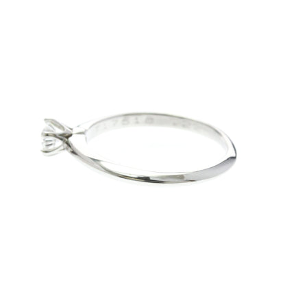 Tiffany Solitaire · Platinum · 0.22ct Diamond · Size 5 (EU 52.5)