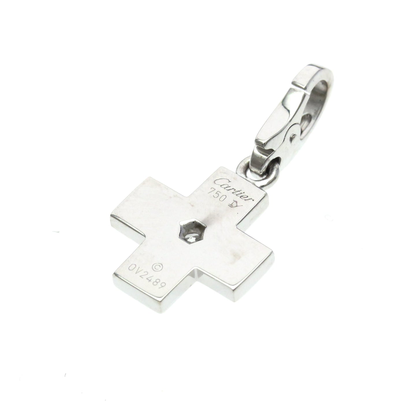 Cartier Cross · 18K White Gold · Diamond