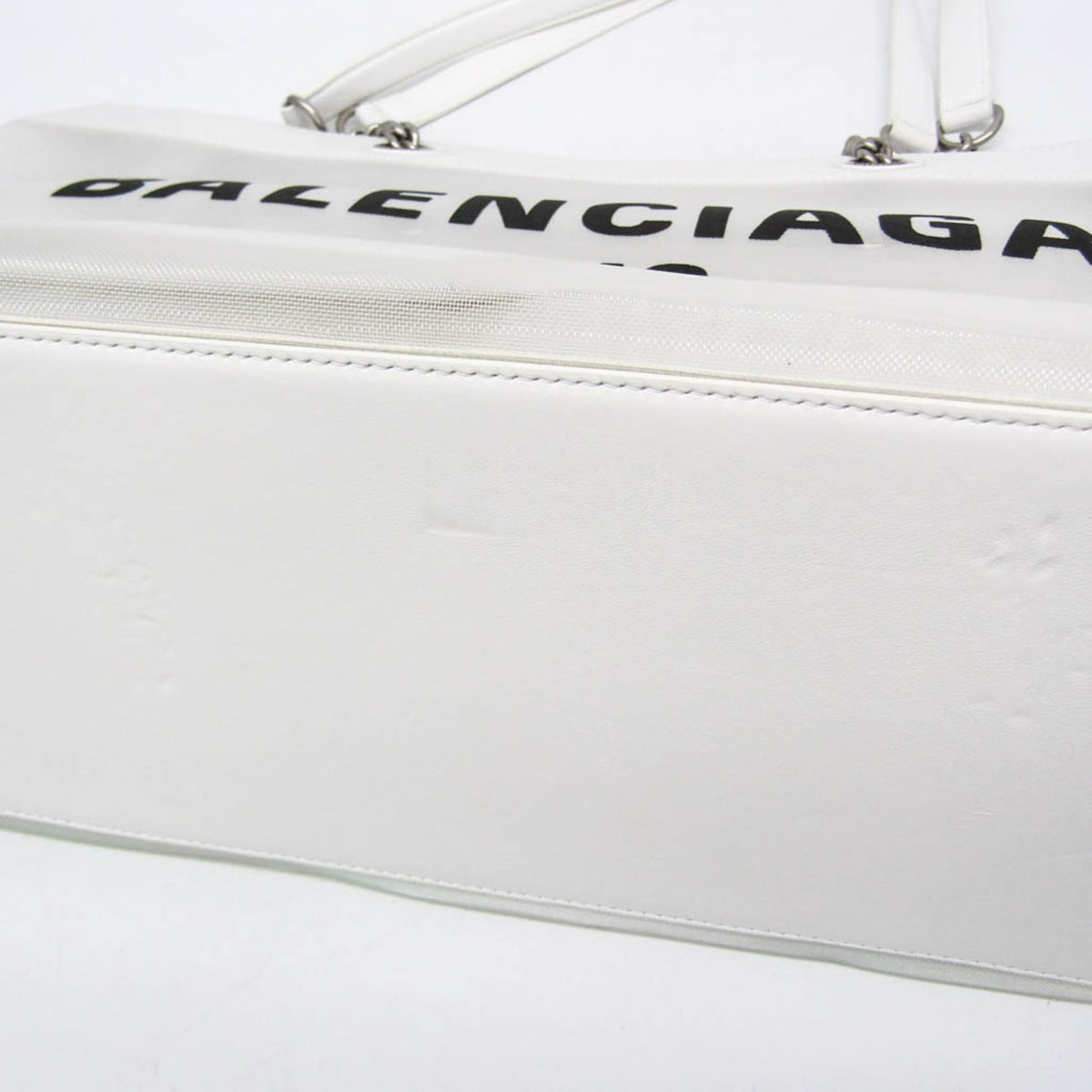 Balenciaga Duty Free Mesh · Leather Tote