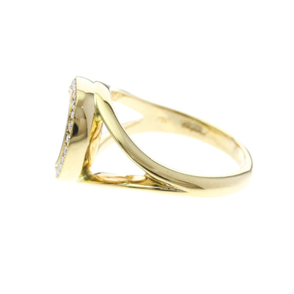 Chopard Happy Diamonds · 18K Yellow Gold · Size 4.4 (EU 48.5)
