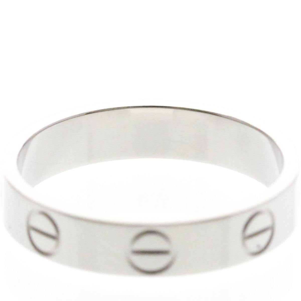 Cartier Mini Love · 18K White Gold · Size 4.75 (EU 51.88)