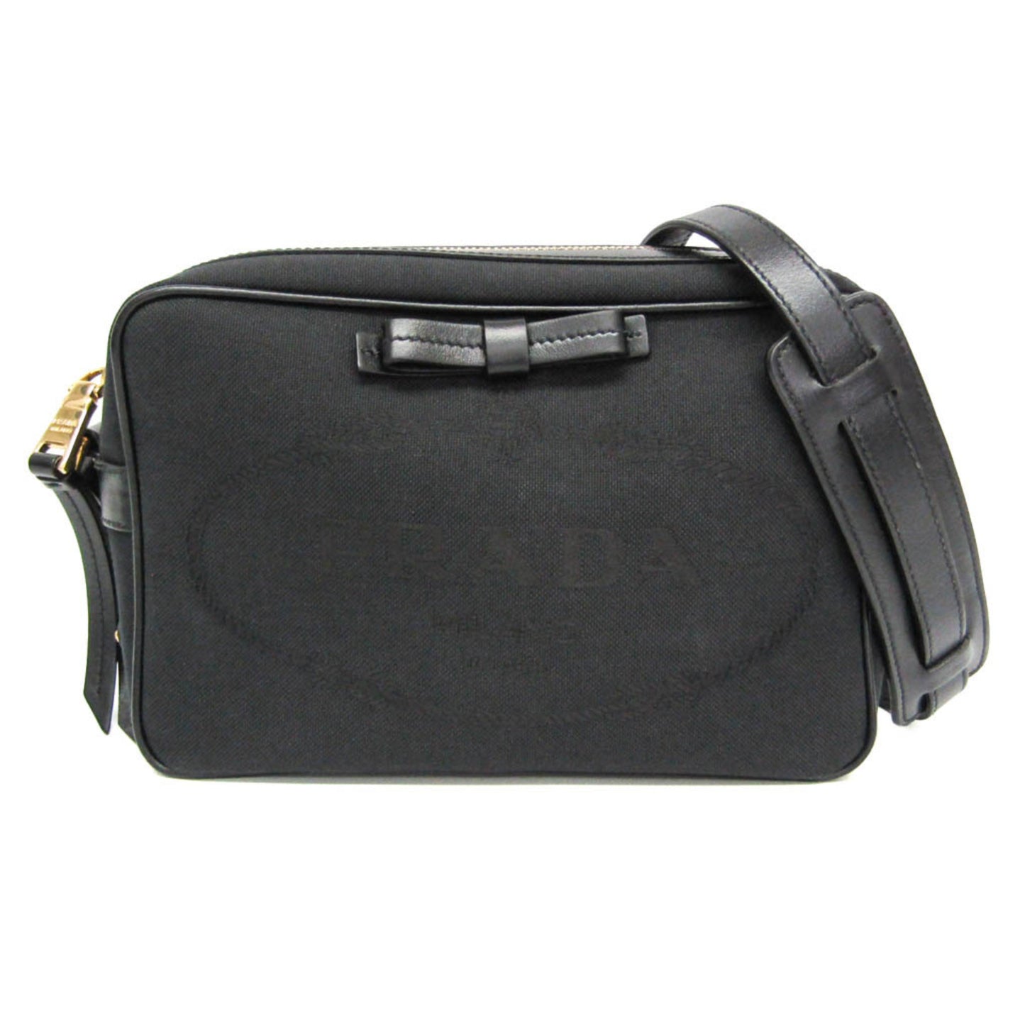Prada Logo Jacquard · Leather