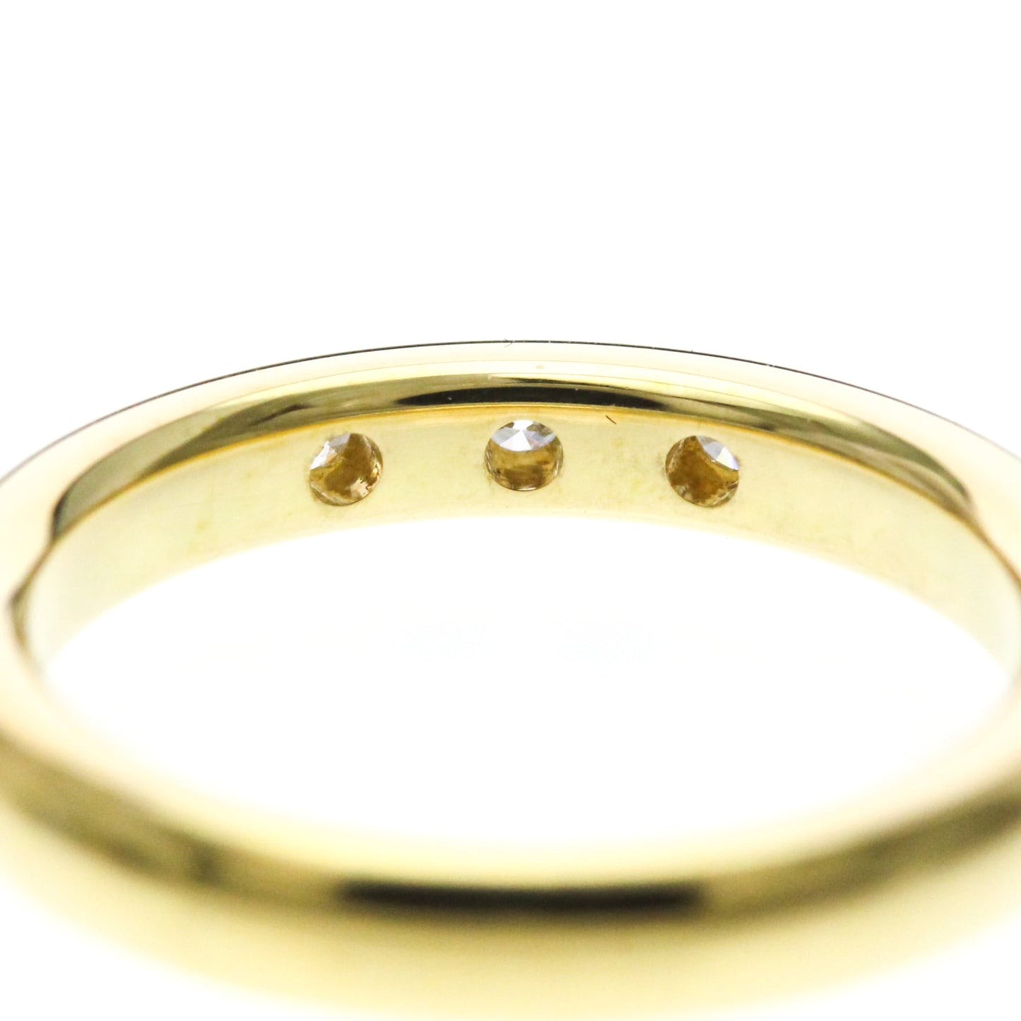 Tiffany Stacking Band · 3 Diamond · 18K Yellow