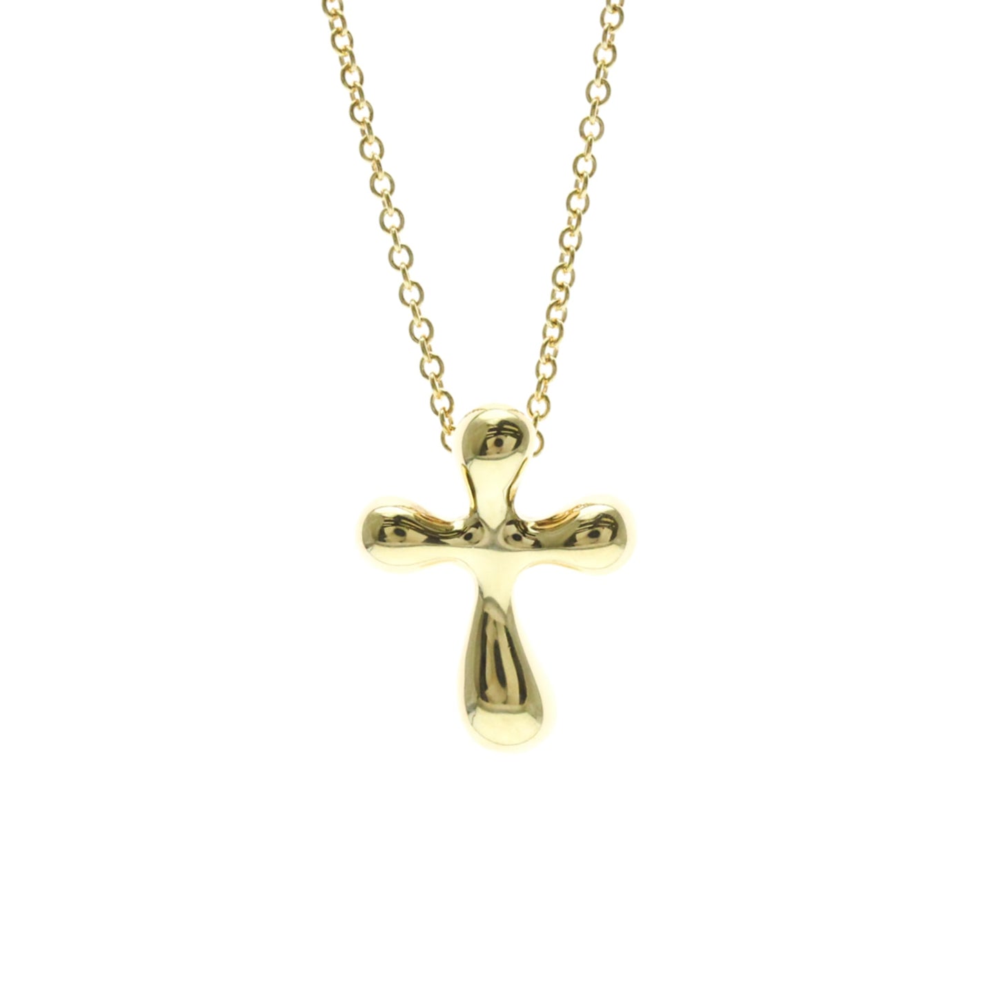 Tiffany Cross Pendant · 18K Yellow Gold