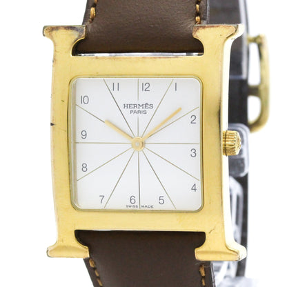 Hermès Heure H · Gold Plated · Quartz