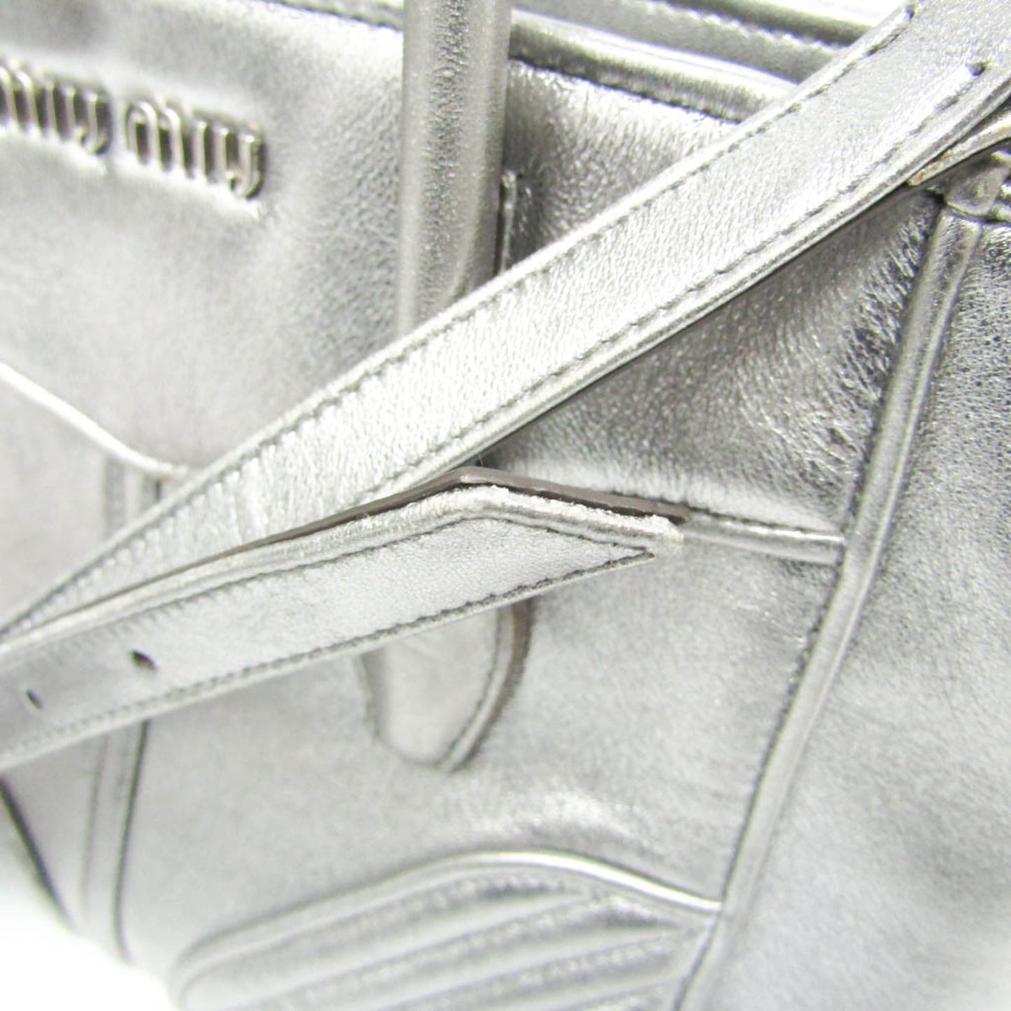 Miu Miu Nappa Biker · Metallic Leather