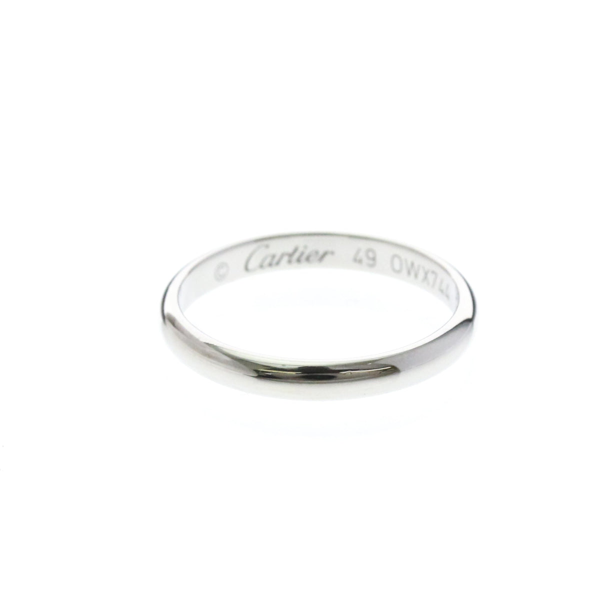 Cartier Wedding Band · Platinum · Size 4.75 (EU 51.88)