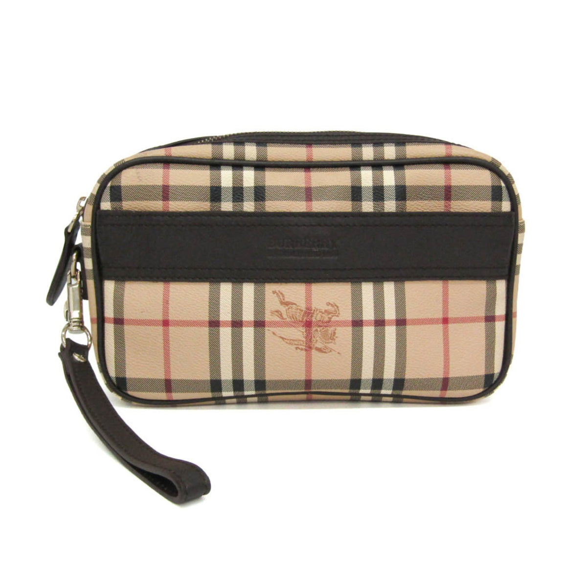 Burberry Novacheck · Coated Canvas Clutch