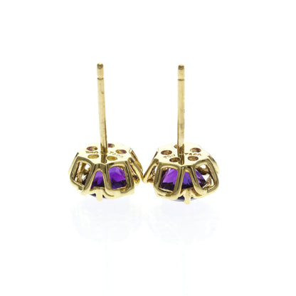 Tiffany Amethyst Studs · 18K Yellow Gold