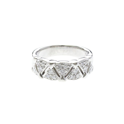 Mikimoto Diamond · Platinum950 · Band Ring · Size 6 (EU 55)