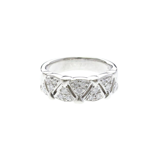 Mikimoto Diamond · Platinum950 · Band Ring · Size 6 (EU 55)