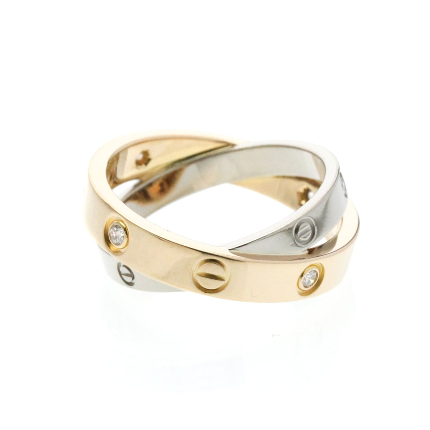 Cartier Be Love · Half Diamond · Two-Tone Gold