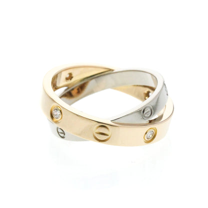 Cartier Be Love · Half Diamond · Two-Tone Gold