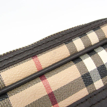 Burberry Novacheck · Coated Canvas Clutch