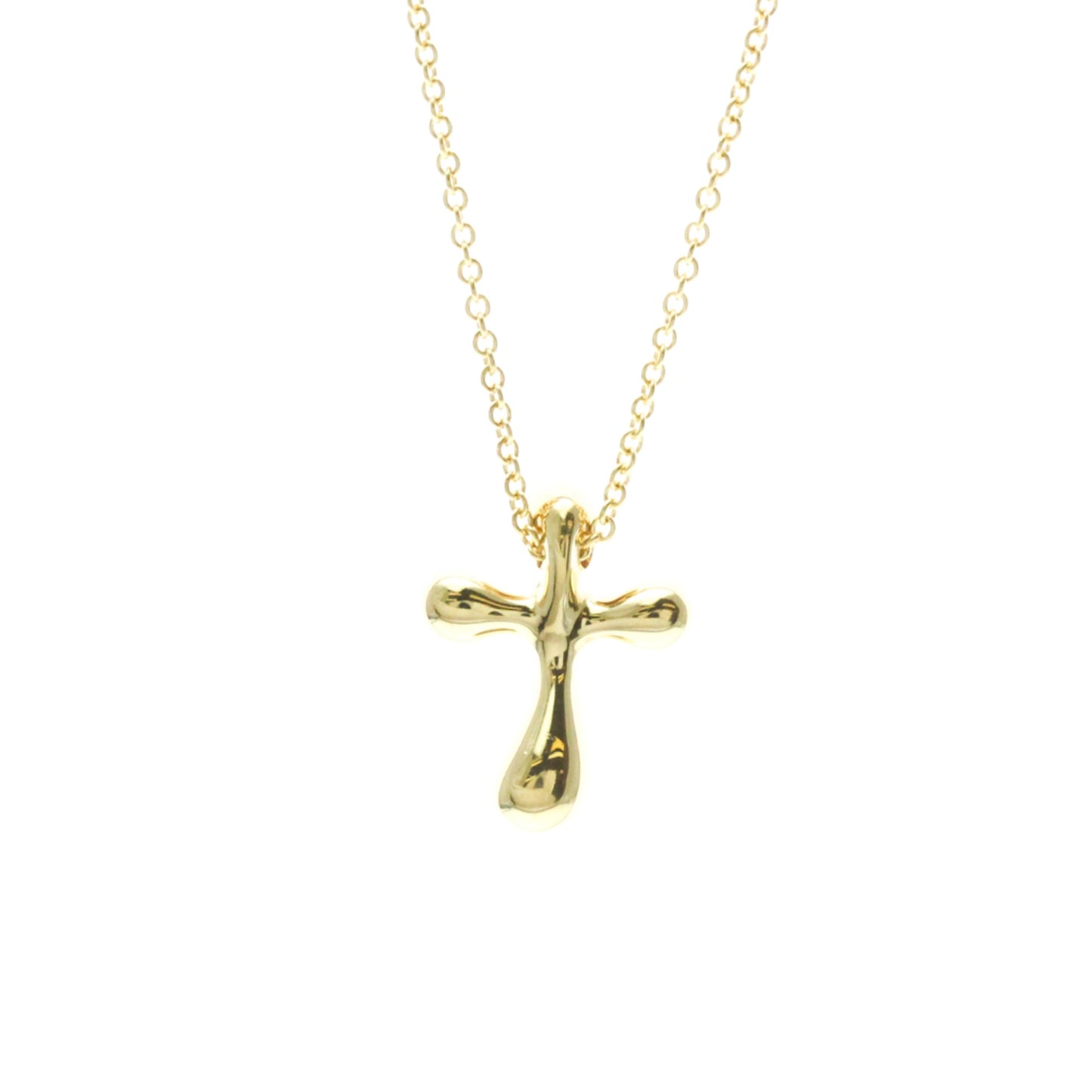 Tiffany Cross Pendant · 18K Yellow Gold
