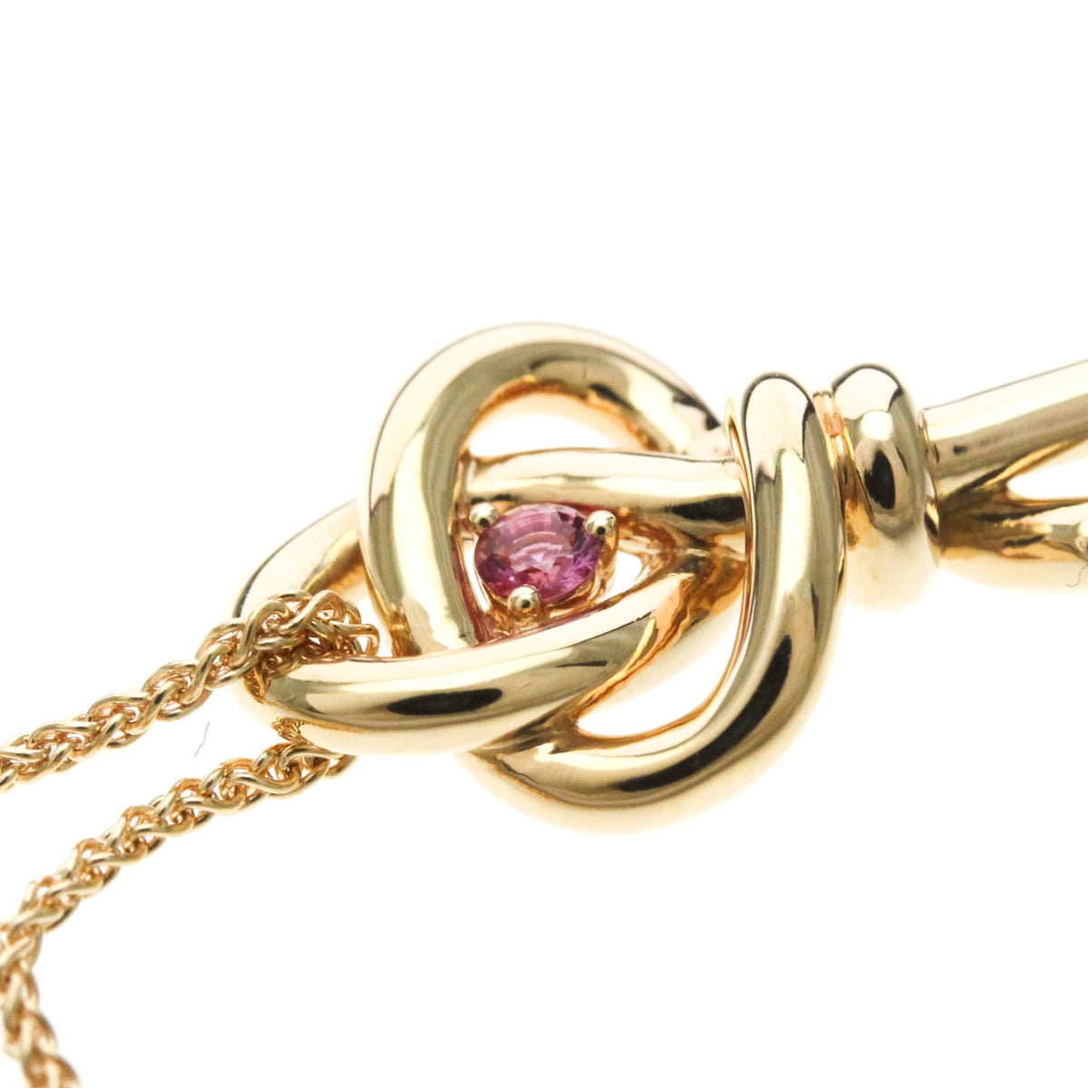 Tiffany Knot Key · Rose Gold · Pink Sapphire