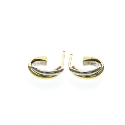 Cartier Trinity · Tri-Gold Hoop Earrings