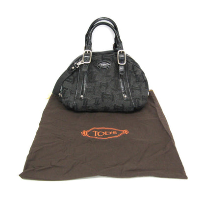 Tod's Small Boston · Canvas & Patent Leather