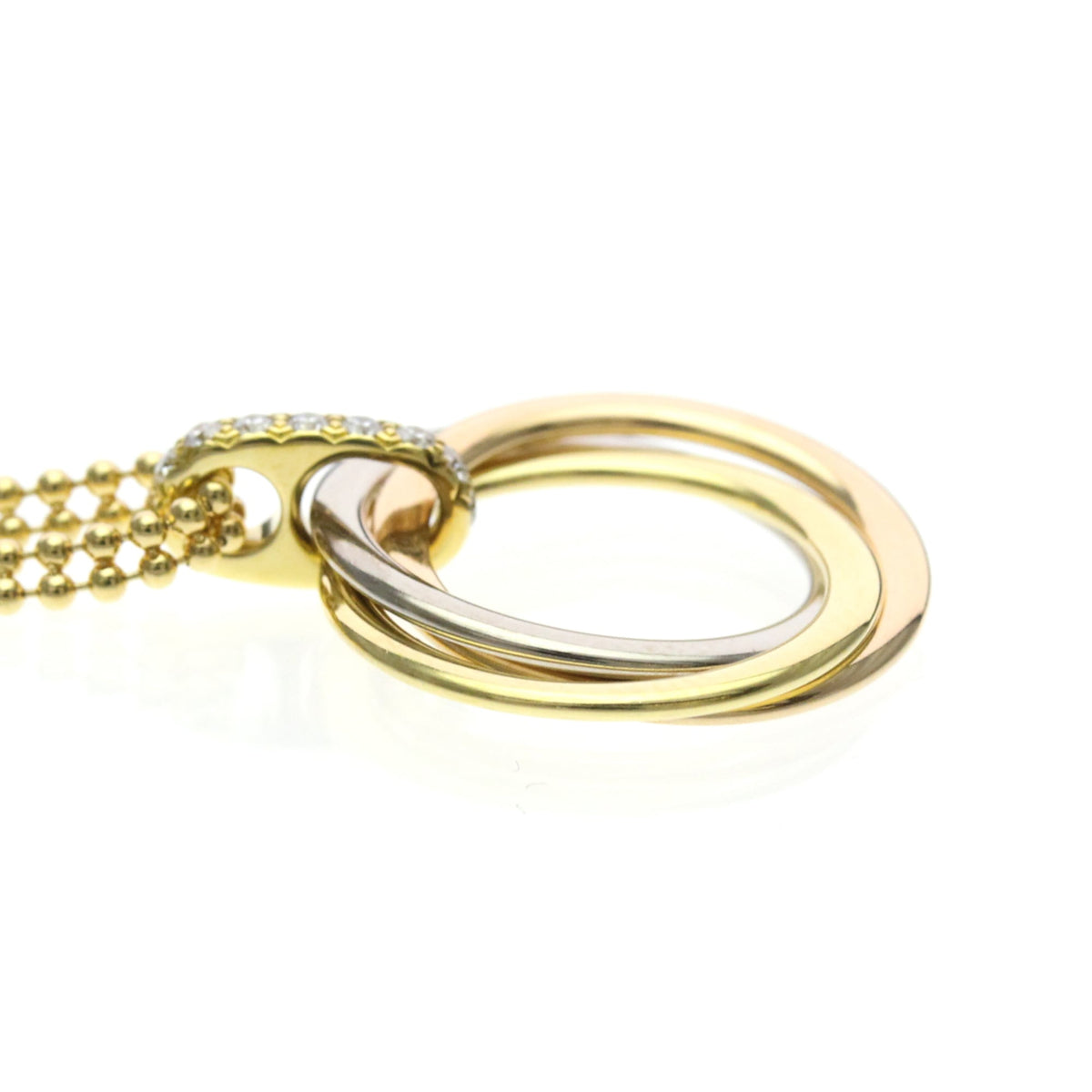 Cartier Trinity · Diamond Necklace · Tri-Gold