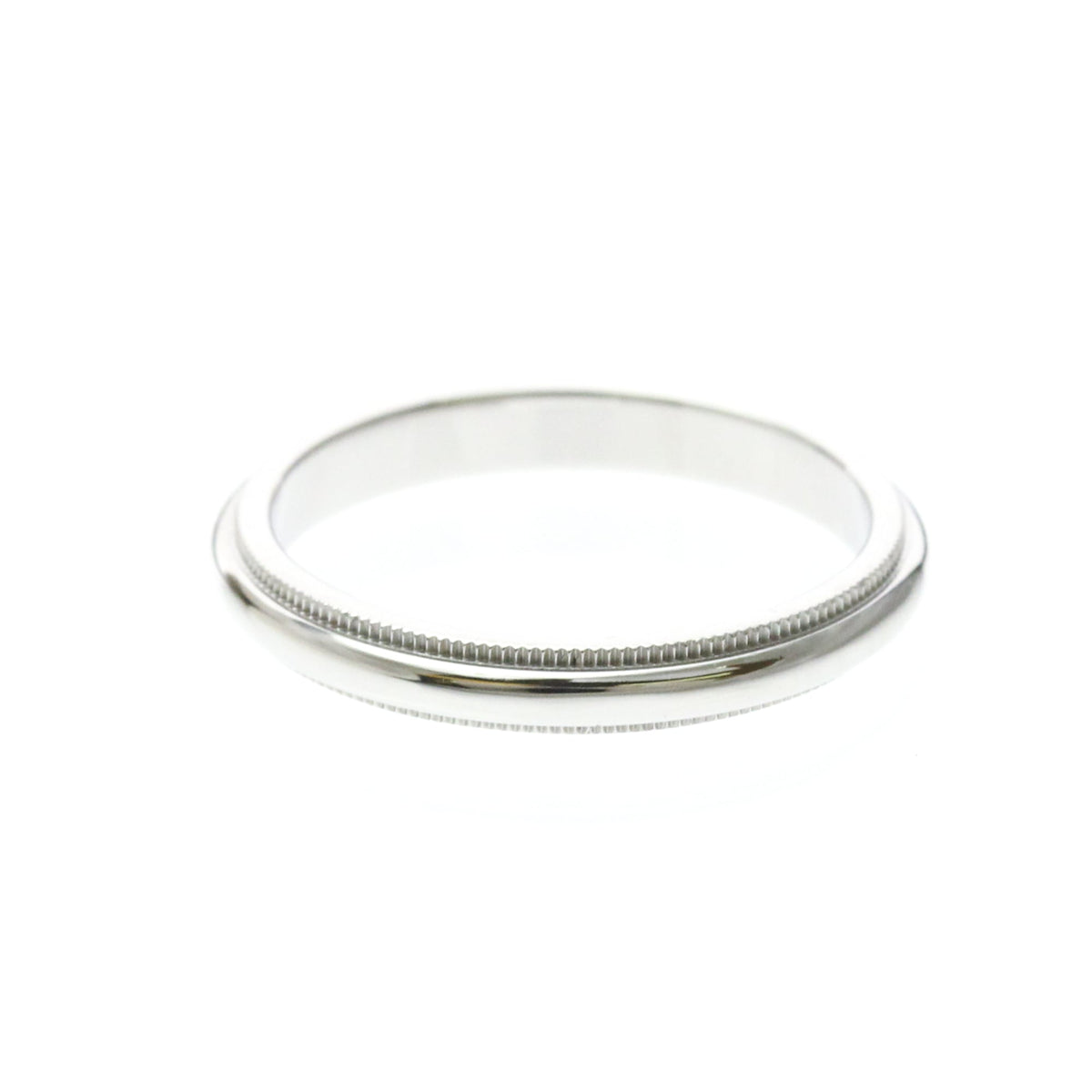 Tiffany Milgrain Band · Platinum