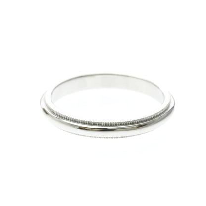 Tiffany Milgrain Band · Platinum