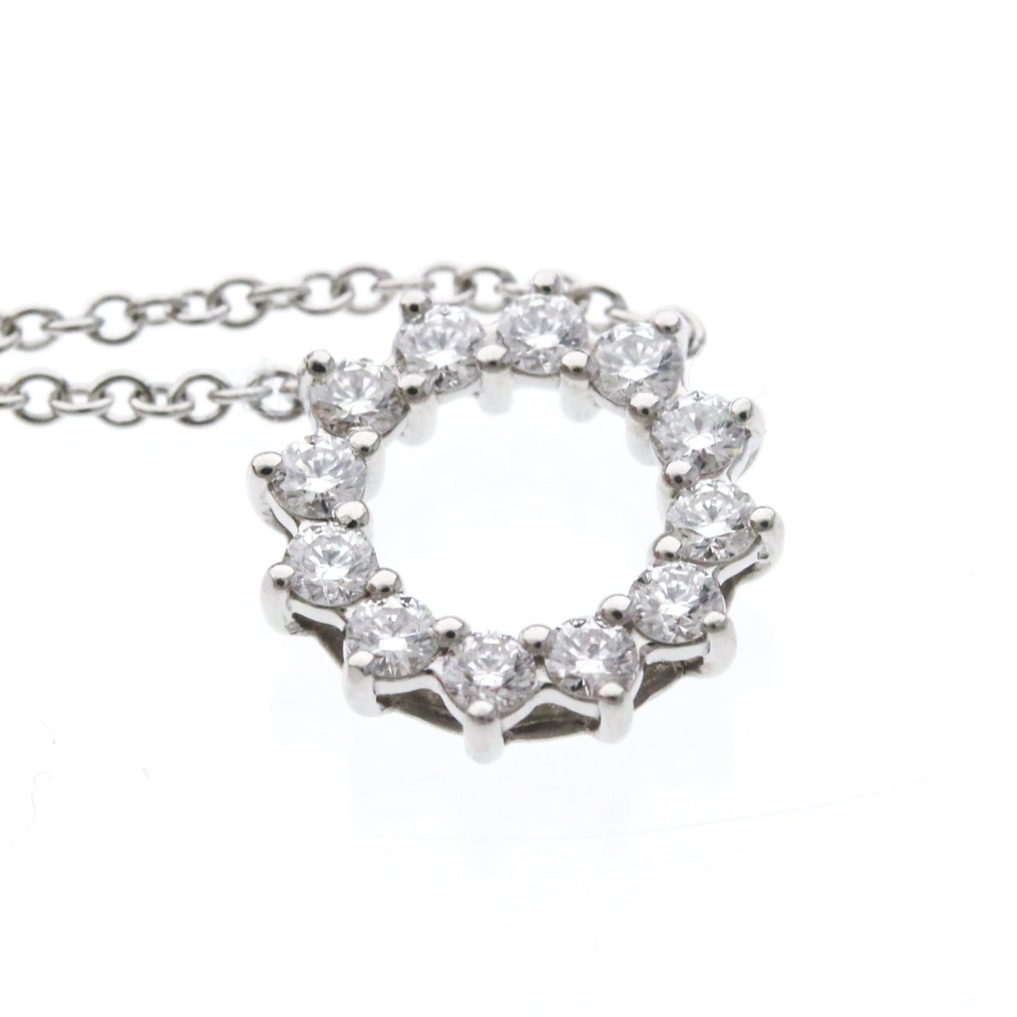 Tiffany Open Circle Mini · Platinum · Diamond