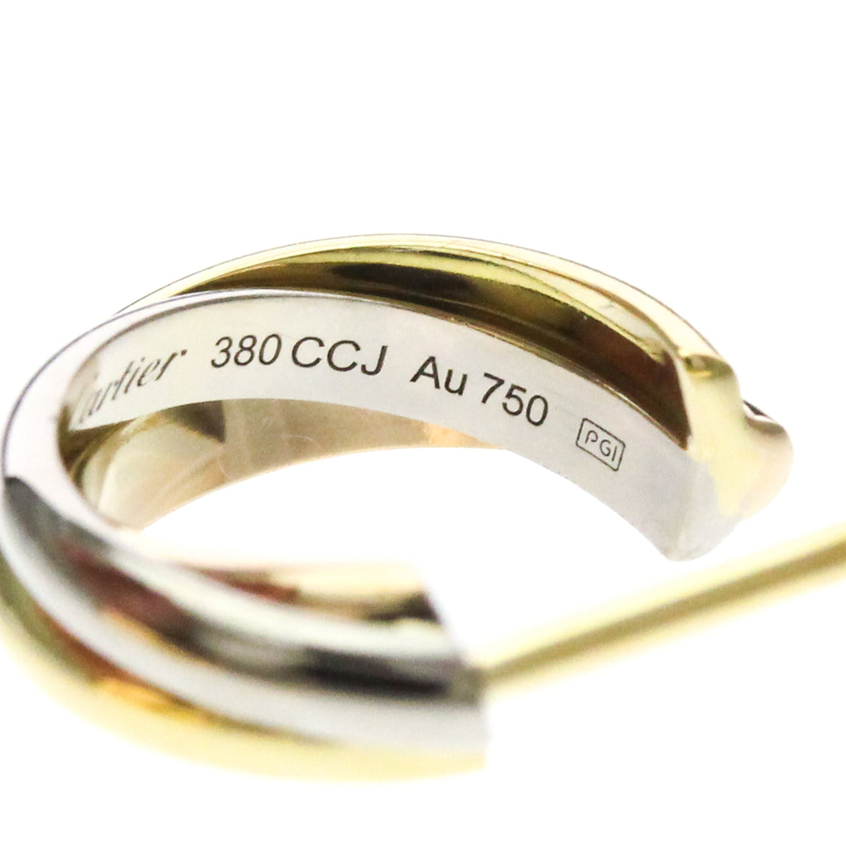 Cartier Trinity · Tri-Gold Hoop Earrings