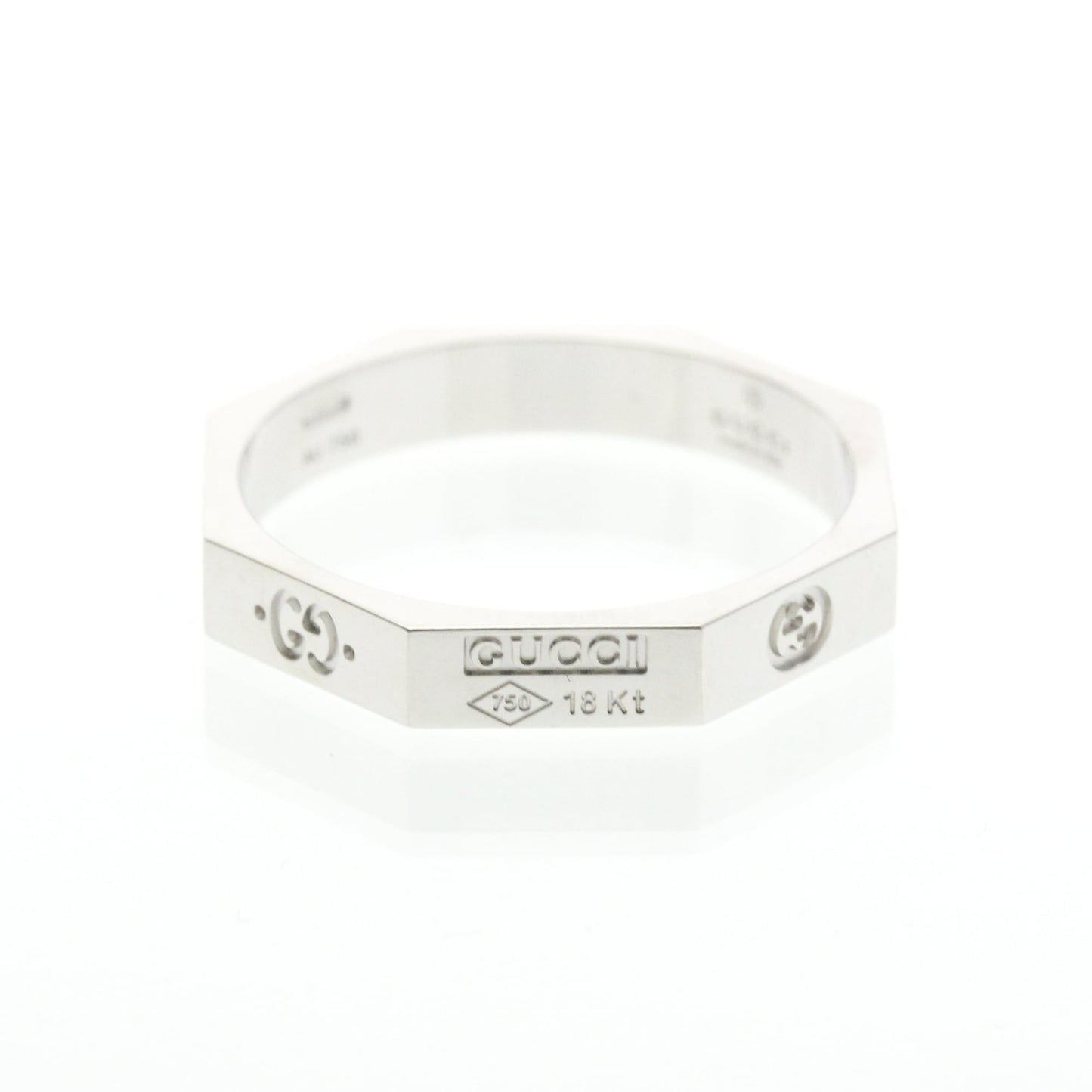 Gucci Octagonal Ring · 18K White Gold