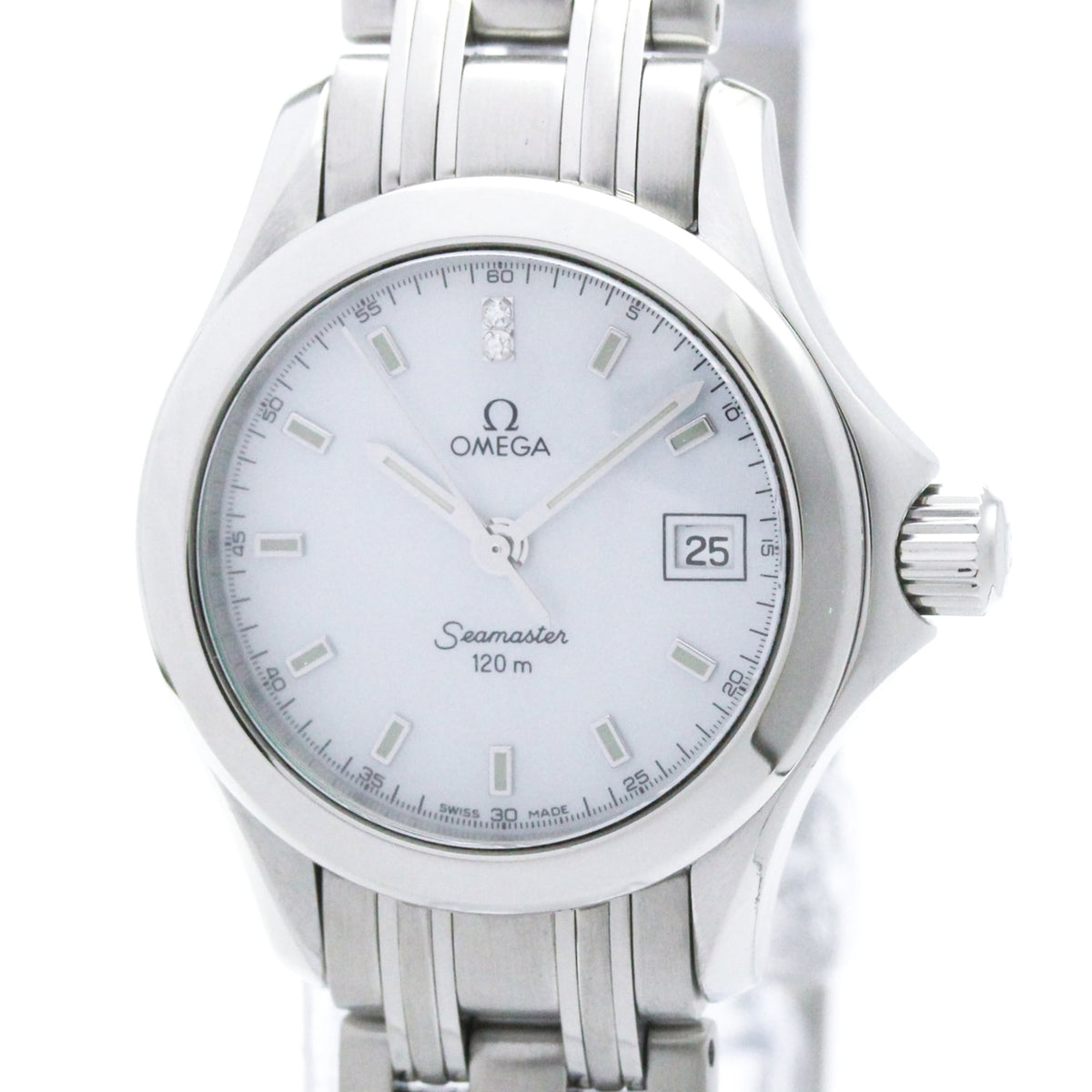 Omega Seamaster · Diamond MOP Dial · Steel