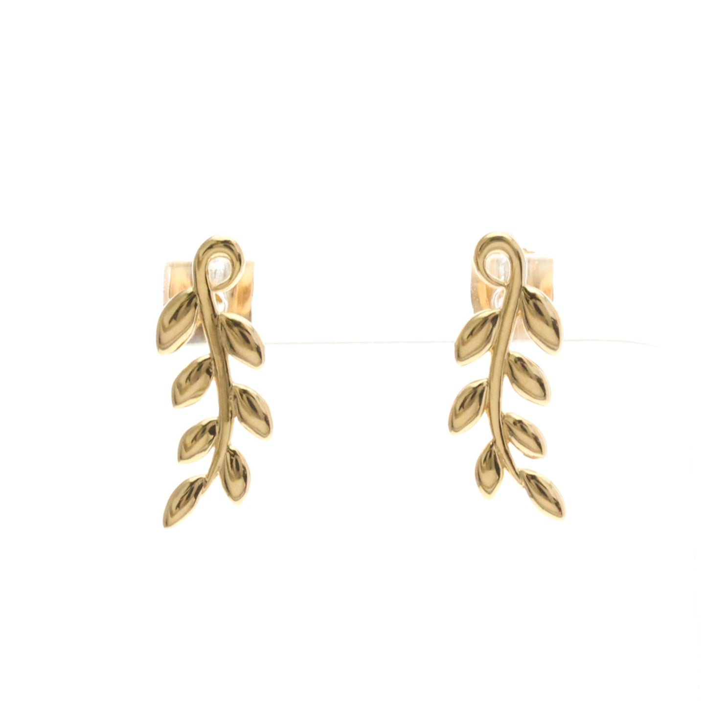 Tiffany Olive Leaf · Rose Gold Studs