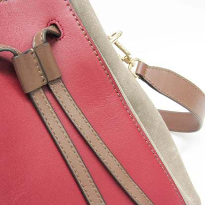 Furla Miastella Mini Bucket · Suede Bordeaux