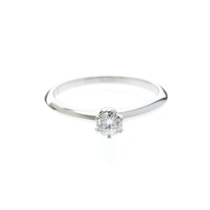 Tiffany Solitaire · Platinum · Diamond 0.23ct · Size 5.8 (EU 52)