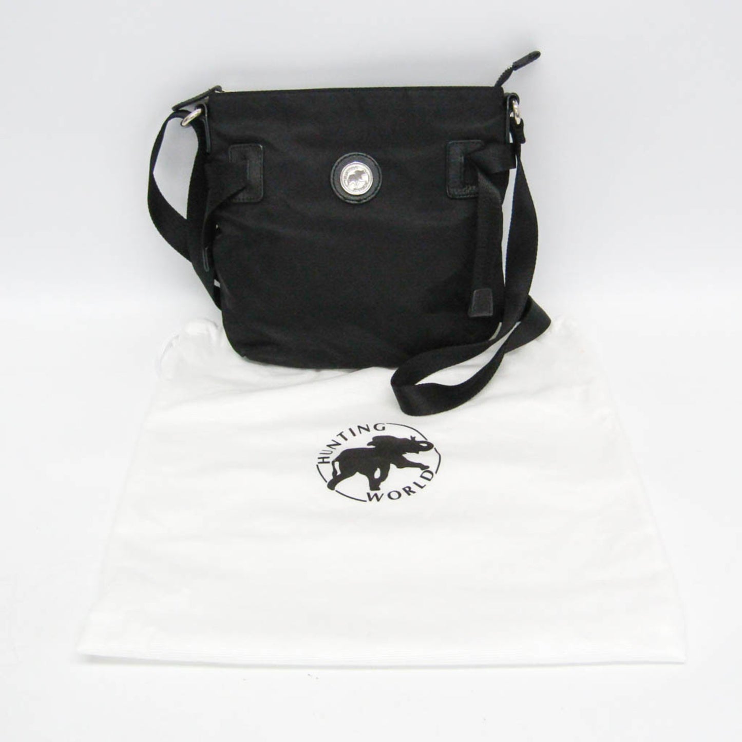 Hunting World · Nylon & Leather Shoulder Bag
