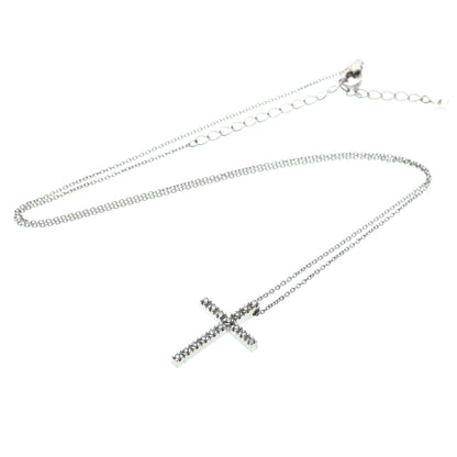 Star Jewelry Diamond Cross · 18K White Gold