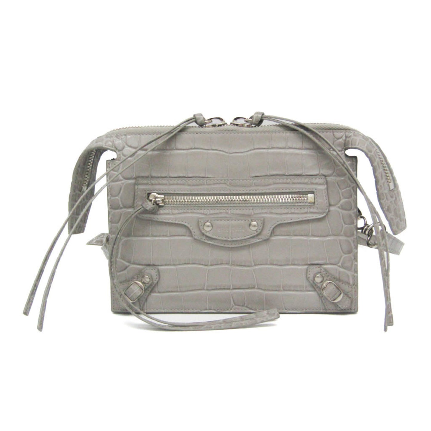 Balenciaga · Embossed Leather Shoulder Bag