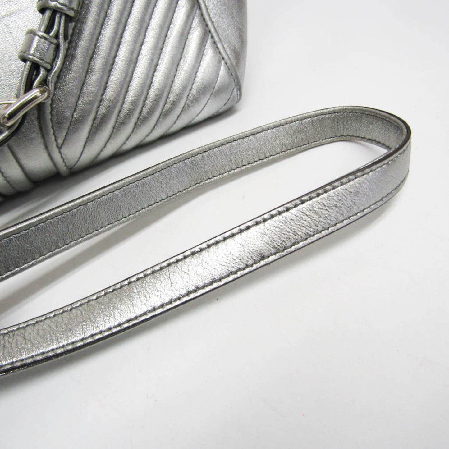 Miu Miu Nappa Biker · Metallic Leather