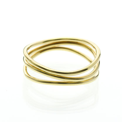 Tiffany Wave 3-Row · 18K Yellow Gold