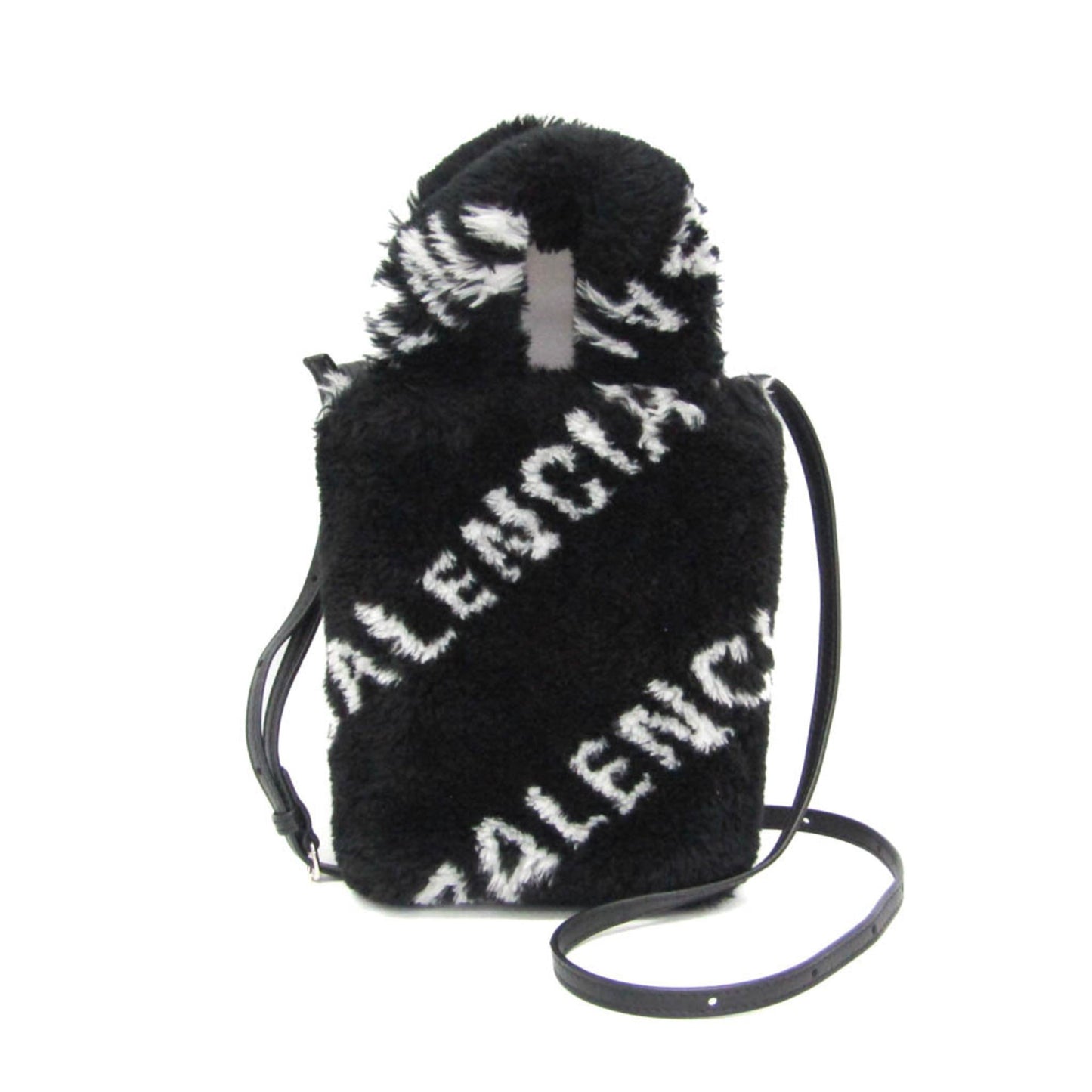 Balenciaga Everyday Phone Holder · Faux Fur